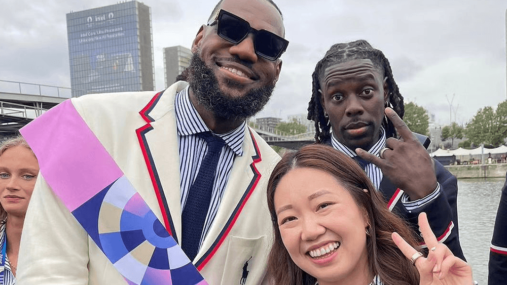 Lebron James and Amy Zhang